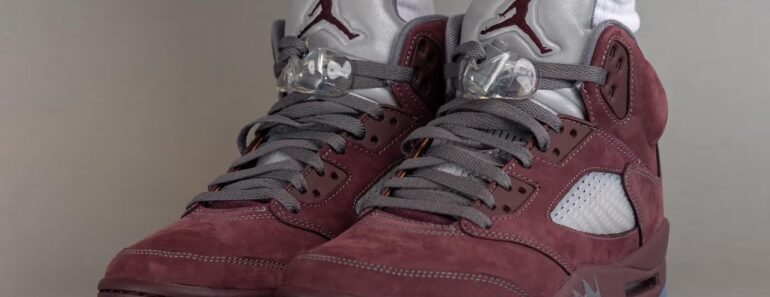 Air Jordan 5 Burgundy: Datum vydání, cena a další podrobnosti Air Jordan 5 Burgundy: Datum vydání, cena a další podrobnosti